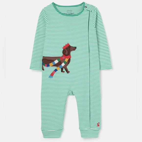 Joules Other - HP Joules Organic Cotton Dachshund Jumpsuit 0-3M NWT